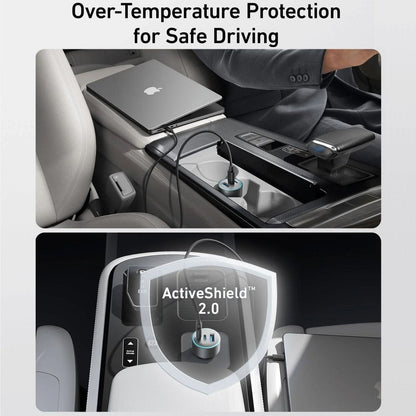 Anker 67W Car Charger – Ultra-Compact Fast Charging with 3 Ports